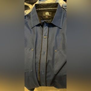 Rock and Republic long sleeve blue button down shirt